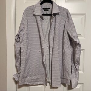 Sean John Men's Black and White Checkered Shirt Jacket